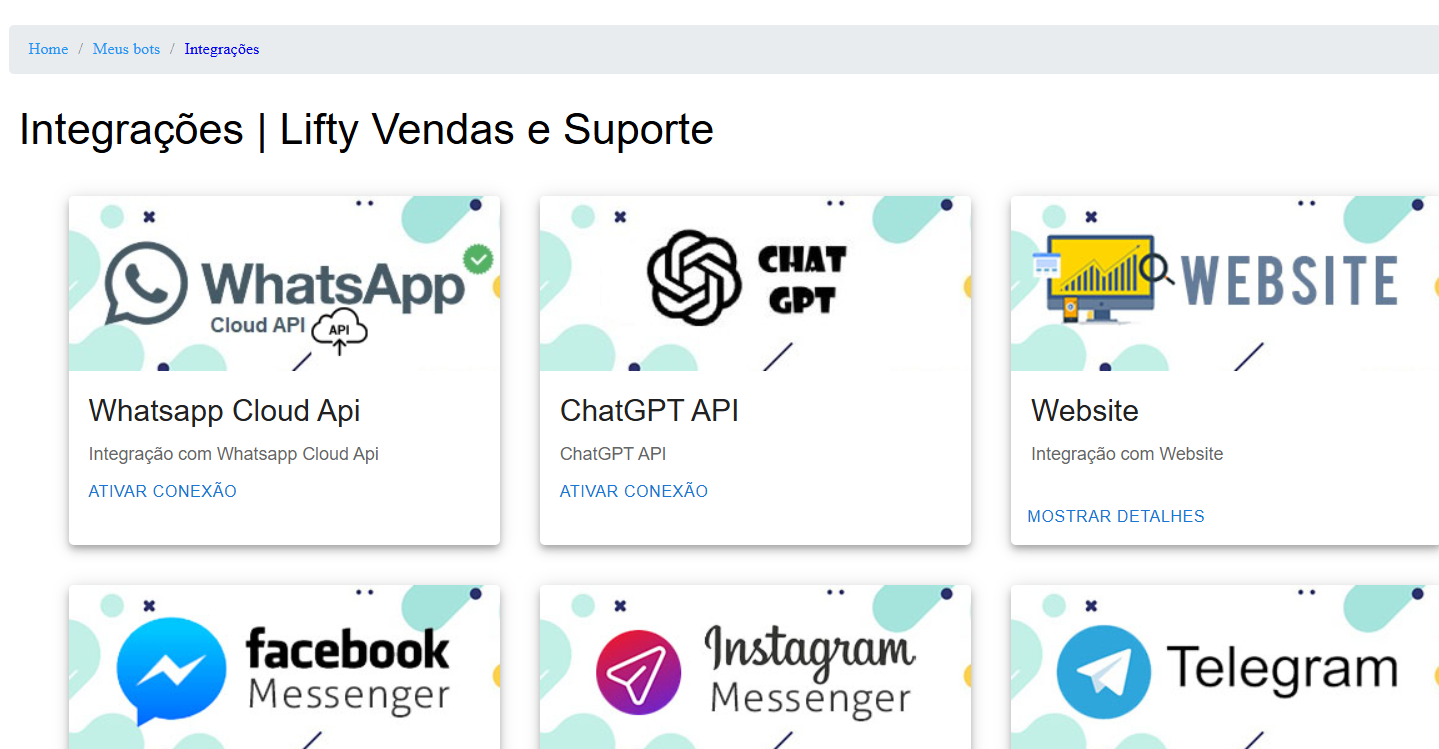 Integrações WhatsApp